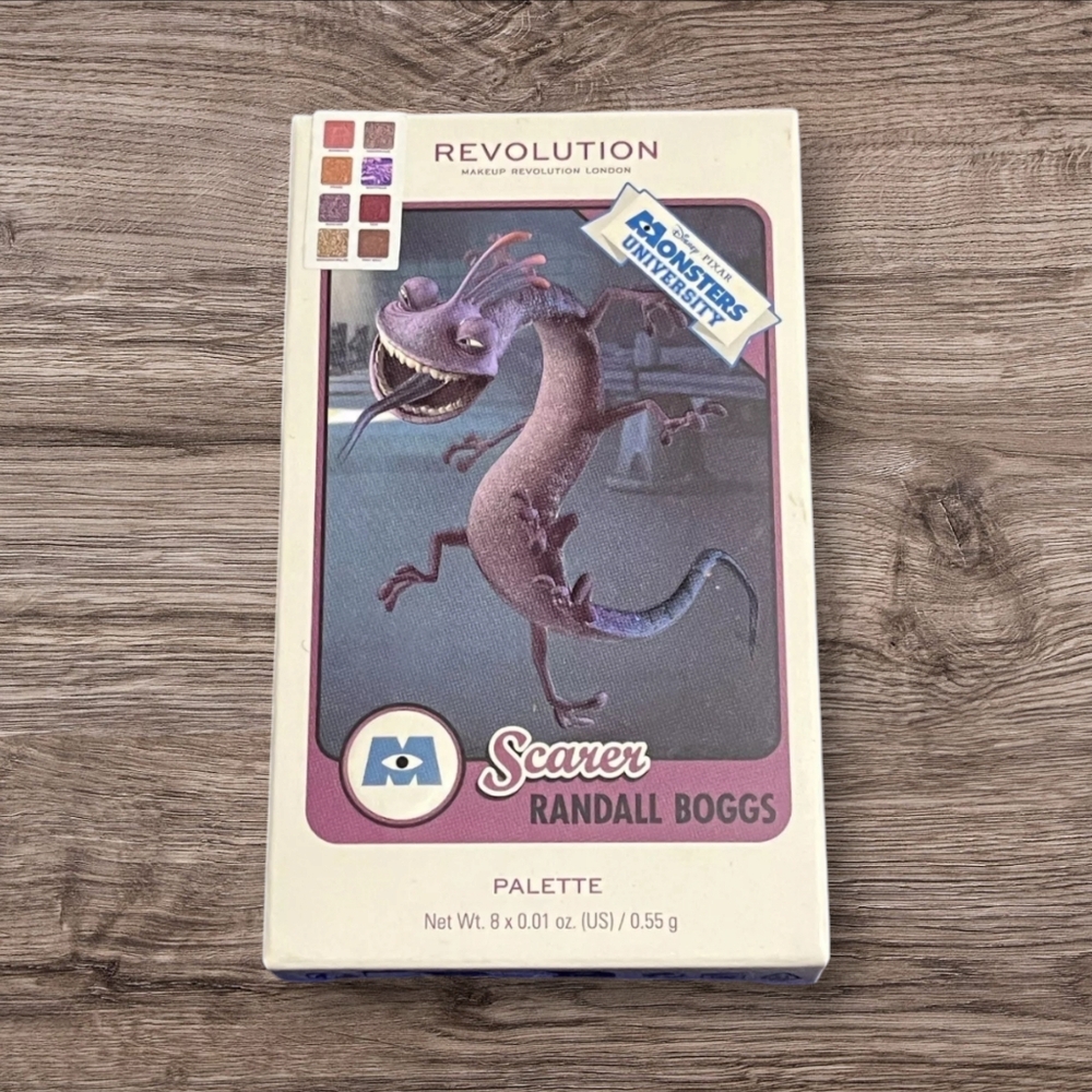 Revolution Beauty Monsters University Randall Boggs Scarer Card Palette New